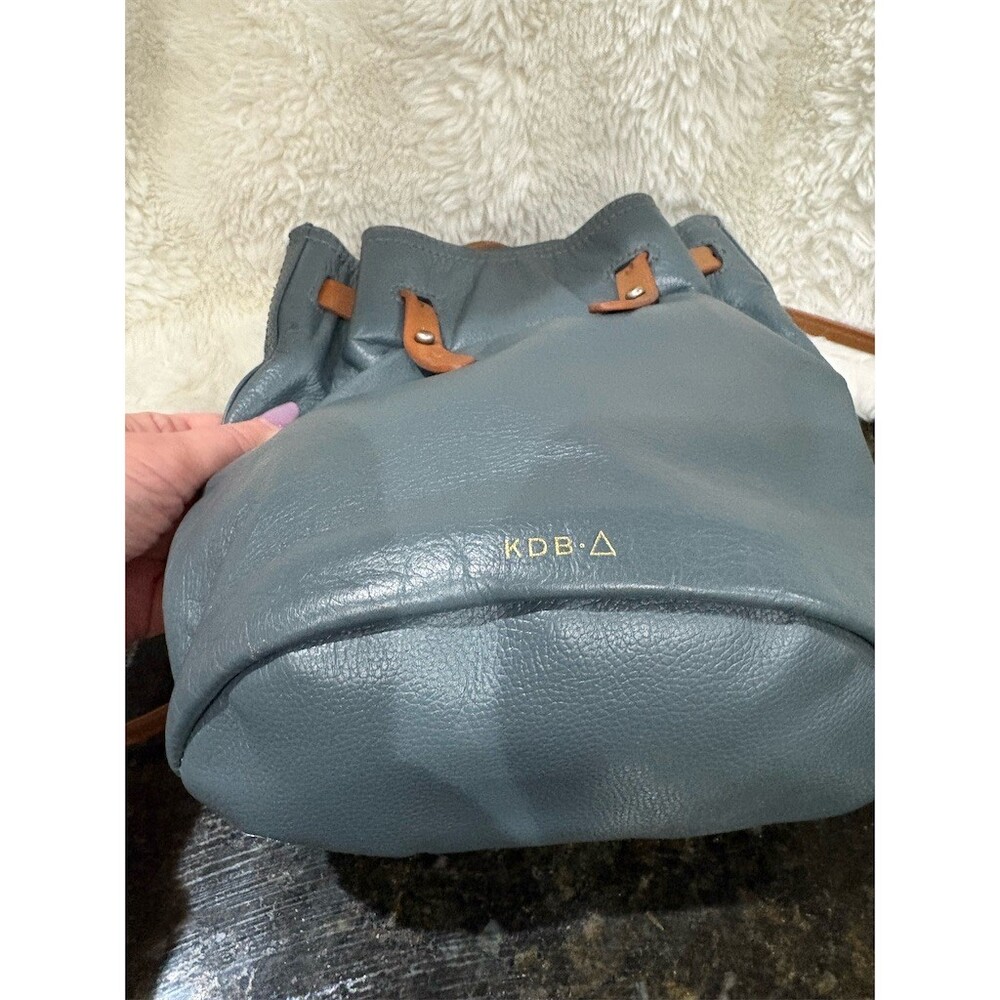 Kelsi Dagger Brooklyn Womens Small Backpack Dark Gray Green Drawstring 9x9 - Picture 4 of 10